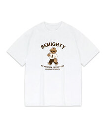 BEMIGHTY（ビーマイティー）の「コーヒーとベアオーバーサイズ半袖Tシャツ（Tシャツ/カットソー）」