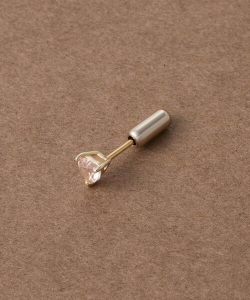 ete bijoux（エテビジュー）の「[ピース] K10YG モルガナイト ピアス（ピアス（片耳用）・レディース・イエローゴールド・FREE）」の2枚目の写真