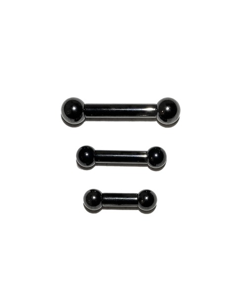 MORPH(モルフ)の「MORPH モルフ バーベル ボディーピアス 8ゲージ 8mm~16mm(ピアス(片耳用)・レディース・ブラック・8/10/12/14/16)」の2枚目の写真