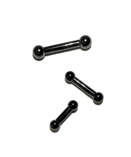 MORPH(モルフ)の「MORPH モルフ バーベル ボディーピアス 8ゲージ 8mm~16mm(ピアス(片耳用)・レディース・ブラック・8/10/12/14/16)」の3枚目の写真