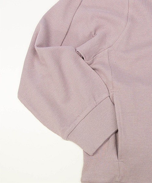 ElegChic（エレグシック）の「コットンワッフルカーディガン（カーディガン/ボレロ・レディース・ネイビー/パープル/ブラック/チャコールグレー・4L/XL/M）」の6枚目の写真