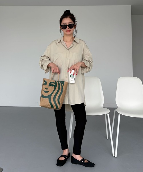 CHERI since1985(シェリ)の「袖スカラップオーバーシャツ(シャツ/ブラウス・レディース・アイボリー/イエロー/ブラック・FREE)」の15枚目の写真
