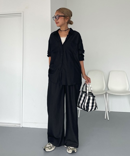 CHERI since1985(シェリ)の「袖スカラップオーバーシャツ(シャツ/ブラウス・レディース・アイボリー/イエロー/ブラック・FREE)」の17枚目の写真