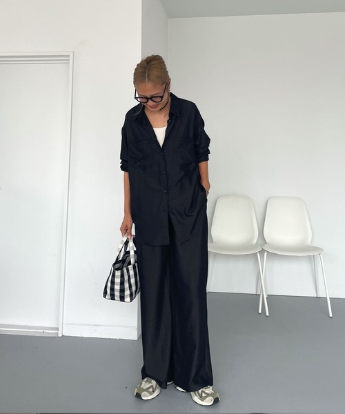 CHERI since1985(シェリ)の「袖スカラップオーバーシャツ(シャツ/ブラウス・レディース・アイボリー/イエロー/ブラック・FREE)」の18枚目の写真