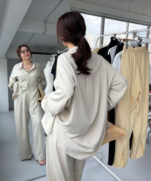 CHERI since1985(シェリ)の「袖スカラップオーバーシャツ(シャツ/ブラウス・レディース・アイボリー/イエロー/ブラック・FREE)」の5枚目の写真