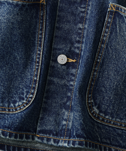 JOURNAL STANDARD relume(ジャーナルスタンダード レリューム)の「クラフトデニム 13.5OZ カバーオール(デニムジャケット・メンズ・ネイビー/ブラック系その他/ブルー系その他・MEDIUM/LARGE)」の11枚目の写真