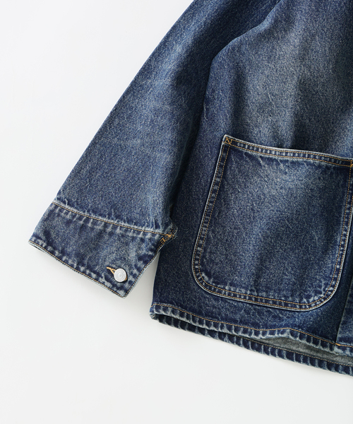 JOURNAL STANDARD relume(ジャーナルスタンダード レリューム)の「クラフトデニム 13.5OZ カバーオール(デニムジャケット・メンズ・ネイビー/ブラック系その他/ブルー系その他・MEDIUM/LARGE)」の13枚目の写真