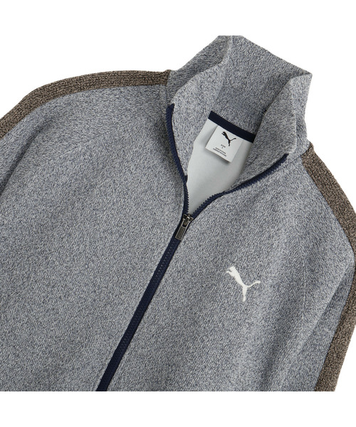 PUMA(プーマ)の「PUMA プーマ メンズ ESS エレベーテッド ニット トラックジャケット(ジャージ・メンズ・ブラック/ネイビー/グレー系その他・XX-LARGE/LARGE/X-LARGE/SMALL/MEDIUM)」の4枚目の写真