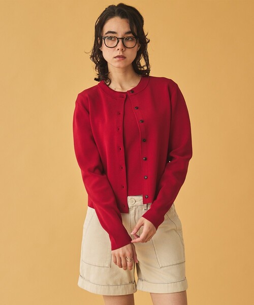 AIGLE(エーグル)の「UVカット ロングスリーブ カーディガン(Tシャツ/カットソー・レディース・グレー/レッド/ダークネイビー・L/M/S)」の5枚目の写真