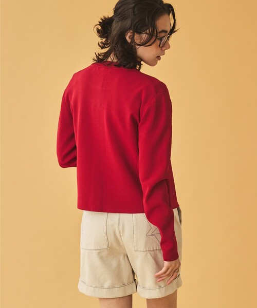 AIGLE(エーグル)の「UVカット ロングスリーブ カーディガン(Tシャツ/カットソー・レディース・グレー/レッド/ダークネイビー・L/M/S)」の7枚目の写真