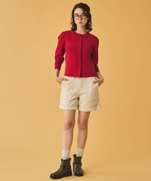 AIGLE(エーグル)の「UVカット ロングスリーブ カーディガン(Tシャツ/カットソー・レディース・グレー/レッド/ダークネイビー・L/M/S)」の9枚目の写真