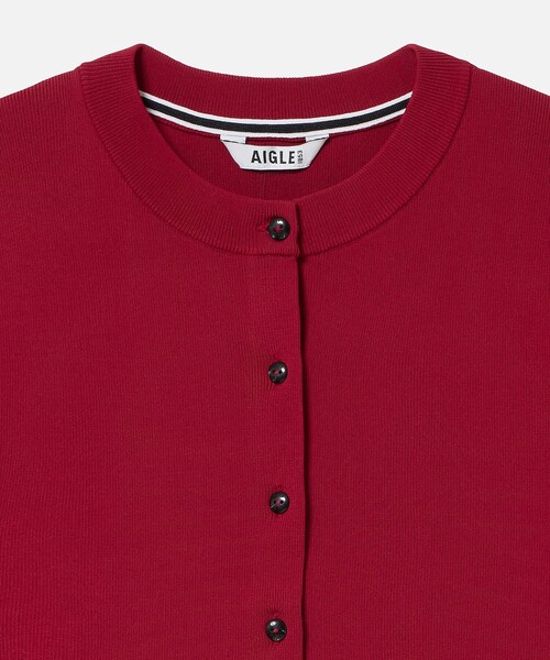 AIGLE(エーグル)の「UVカット ロングスリーブ カーディガン(Tシャツ/カットソー・レディース・グレー/レッド/ダークネイビー・L/M/S)」の13枚目の写真