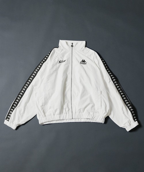 Kappa(カッパ)の「【ERAR×KAPPA】 別注モンスターサイズダブルロゴトラックジャケット(ナイロンジャケット・メンズ・ホワイト/ブラック・XL/L/M/S)」の22枚目の写真