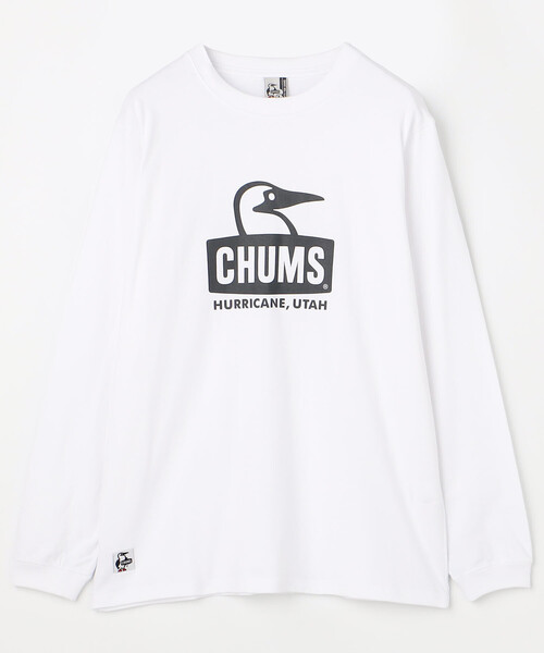 CHUMS(チャムス)の「限定展開 CHUMS/チャムス ブービーフェイスブラッシュドロングスリーブTシャツ / Booby Face Brushed L/S T-Shirt / CH01-2667(Tシャツ/カットソー・メンズ・ホワイト/グレー/ブラック・MEDIUM/LARGE/X-LARGE/SMALL)」の1枚目の写真