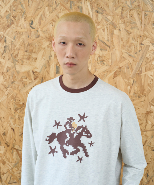 LOSERS CLUB（ルーザーズクラブ）の「LSC カウボーイ ロゴ ロングスリーブ オートミール（Tシャツ/カットソー・レディース・その他・SMALL/MEDIUM/X-SMALL）」の7枚目の写真