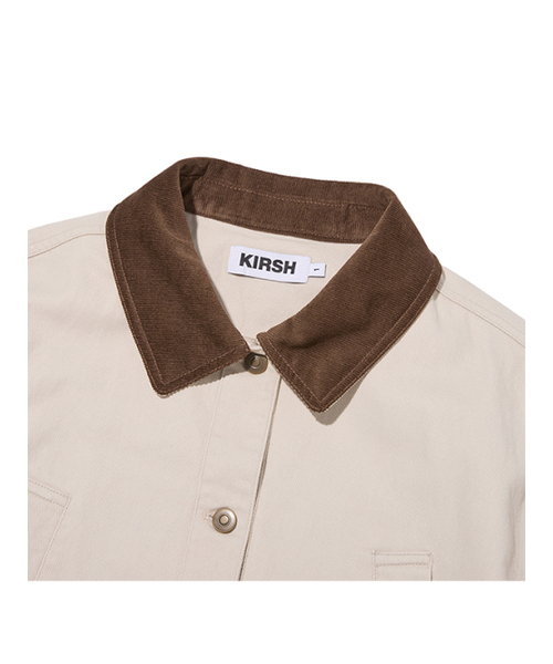 KIRSH（キルシー）の「コーデュロイカラーオーバーサイズワークジャケット[ライトベージュ]（その他アウター・レディース・その他・1）」の4枚目の写真