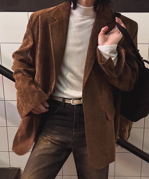 NOWLE（ノウル）の「【NOWLE】スマートフィット モックネック スムース カットソー 長袖 Tシャツ / ロンT（Tシャツ/カットソー・メンズ・ホワイト/ブラック・X-LARGE/LARGE/MEDIUM）」の16枚目の写真