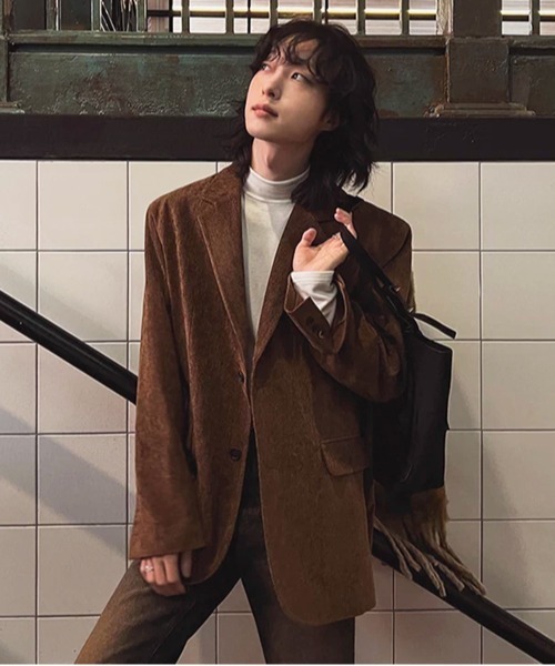 NOWLE（ノウル）の「【NOWLE】スマートフィット モックネック スムース カットソー 長袖 Tシャツ / ロンT（Tシャツ/カットソー・メンズ・ホワイト/ブラック・X-LARGE/LARGE/MEDIUM）」の17枚目の写真