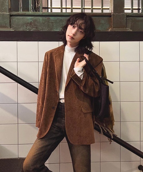 NOWLE（ノウル）の「【NOWLE】スマートフィット モックネック スムース カットソー 長袖 Tシャツ / ロンT（Tシャツ/カットソー・メンズ・ホワイト/ブラック・X-LARGE/LARGE/MEDIUM）」の18枚目の写真