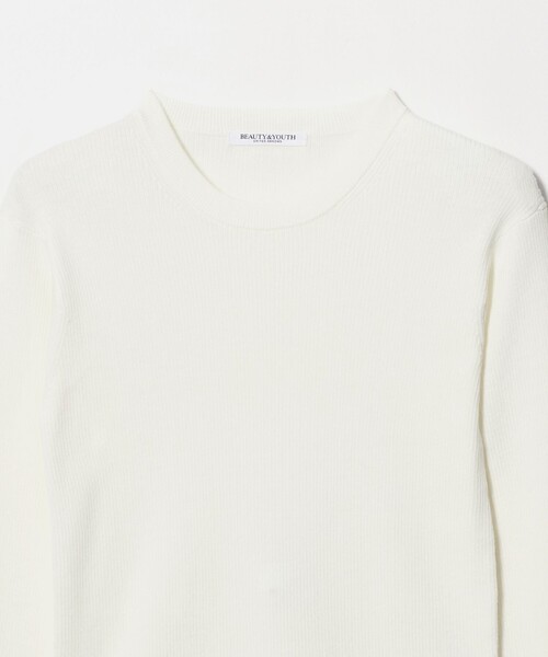 BEAUTY&YOUTH UNITED ARROWS（ビューティーアンドユースユナイテッドアローズ）の「リブライン ニットプルオーバー ウォッシャブル（ニット/セーター・レディース・モカ/オフホワイト・FREE）」の9枚目の写真