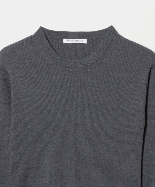 BEAUTY&YOUTH UNITED ARROWS（ビューティーアンドユースユナイテッドアローズ）の「リブライン ニットプルオーバー ウォッシャブル（ニット/セーター・レディース・モカ/オフホワイト・FREE）」の11枚目の写真