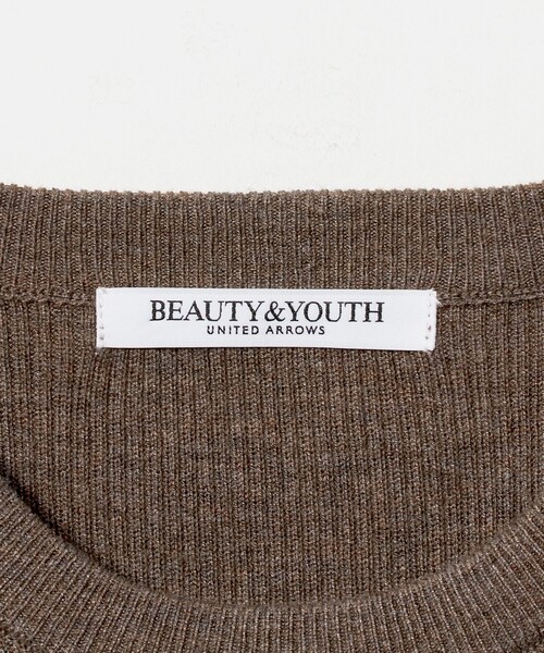 BEAUTY&YOUTH UNITED ARROWS（ビューティーアンドユースユナイテッドアローズ）の「リブライン ニットプルオーバー ウォッシャブル（ニット/セーター・レディース・モカ/オフホワイト・FREE）」の13枚目の写真