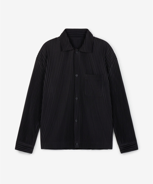 TNGT（ティーエヌジーティー）の「Yoyogi Pleats Overshirt (Black) TNSH6F107BK（シャツ/ブラウス・レディース・その他・100/110/95/105）」の2枚目の写真