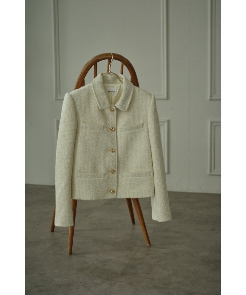ERADIE(エラディエ)の「Éclat Wool Tweed Jacket ウールブレンドツィードジャケット(その他アウター・レディース・オフホワイト・FREE)」の16枚目の写真