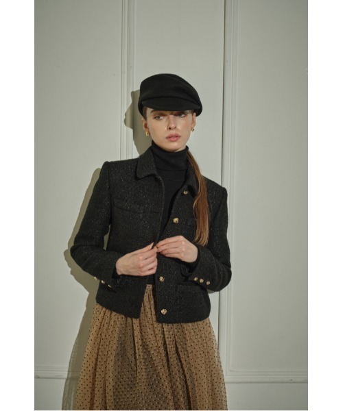 ERADIE(エラディエ)の「Éclat Wool Tweed Jacket ウールブレンドツィードジャケット(その他アウター・レディース・オフホワイト・FREE)」の9枚目の写真