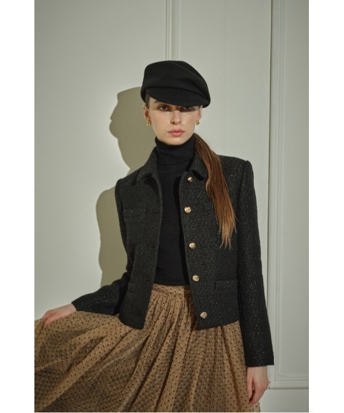 ERADIE(エラディエ)の「Éclat Wool Tweed Jacket ウールブレンドツィードジャケット(その他アウター・レディース・オフホワイト・FREE)」の3枚目の写真