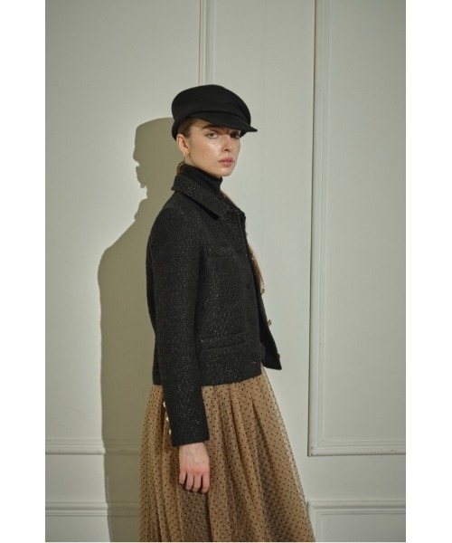 ERADIE(エラディエ)の「Éclat Wool Tweed Jacket ウールブレンドツィードジャケット(その他アウター・レディース・オフホワイト・FREE)」の2枚目の写真