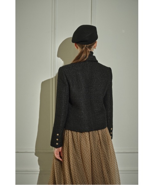ERADIE(エラディエ)の「Éclat Wool Tweed Jacket ウールブレンドツィードジャケット(その他アウター・レディース・オフホワイト・FREE)」の10枚目の写真