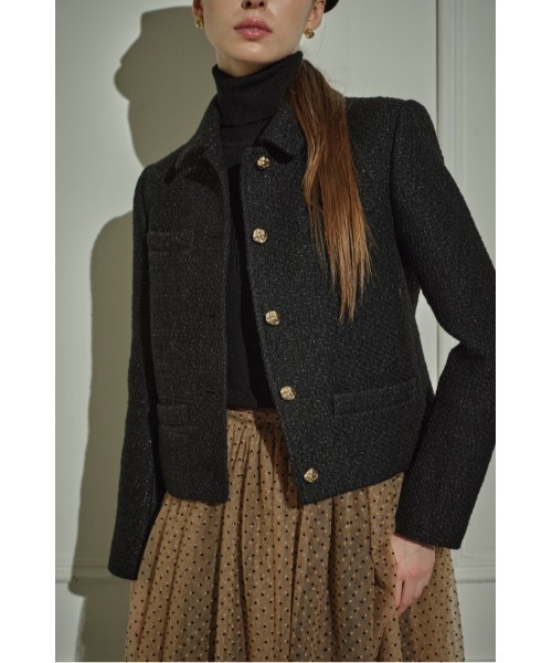 ERADIE(エラディエ)の「Éclat Wool Tweed Jacket ウールブレンドツィードジャケット(その他アウター・レディース・オフホワイト・FREE)」の8枚目の写真