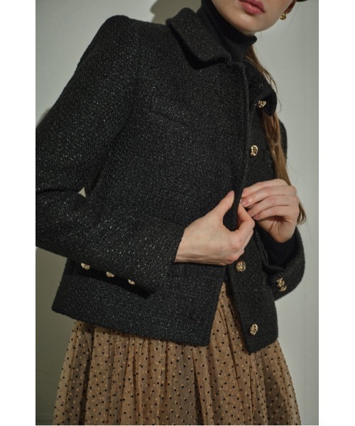 ERADIE(エラディエ)の「Éclat Wool Tweed Jacket ウールブレンドツィードジャケット(その他アウター・レディース・オフホワイト・FREE)」の6枚目の写真