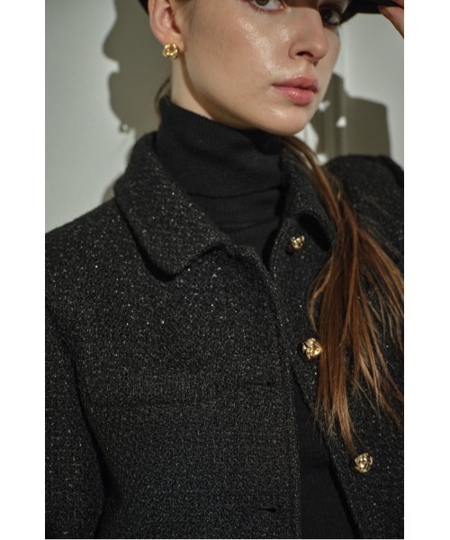 ERADIE(エラディエ)の「Éclat Wool Tweed Jacket ウールブレンドツィードジャケット(その他アウター・レディース・オフホワイト・FREE)」の4枚目の写真