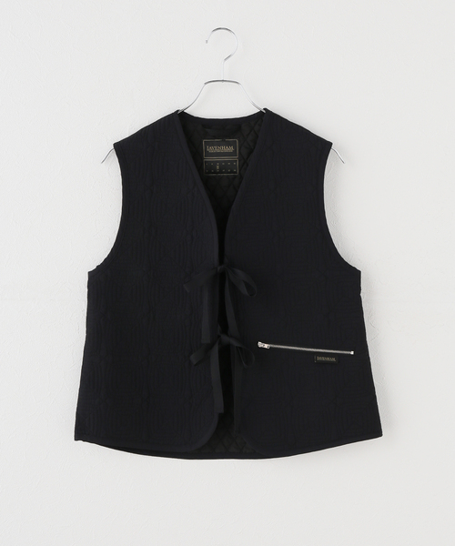 IENA(イエナ)の「LAVENHAM/ラベンハム BLACK EDITION VEST ベスト LV14123102(その他アウター・レディース・ブラック・FREE)」の1枚目の写真