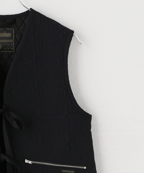 IENA(イエナ)の「LAVENHAM/ラベンハム BLACK EDITION VEST ベスト LV14123102(その他アウター・レディース・ブラック・FREE)」の3枚目の写真