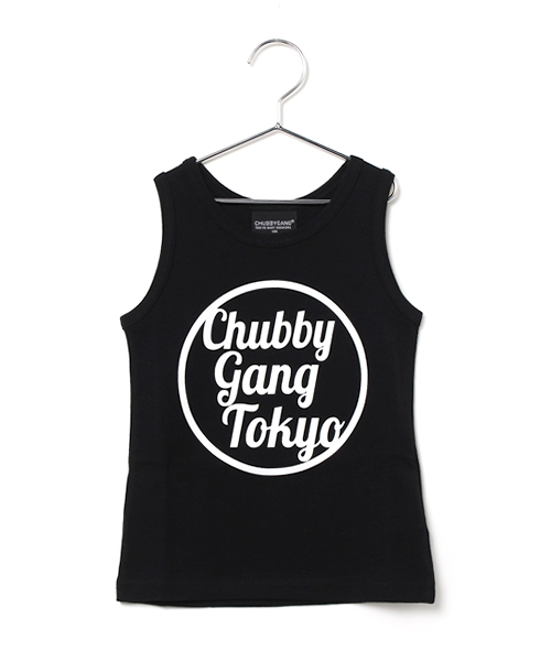 CHUBBYGANG（チャビーギャング）の「Chubby gang Tokyoプリントタンクトップ（タンクトップ・キッズ・パープル/ブラック/ホワイト・110/130/100/120/90）」の3枚目の写真