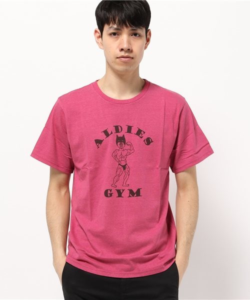 ALDIES（アールディーズ）の「Muscle T マッスル クールマックスTシャツ（Tシャツ/カットソー・メンズ・ホワイト/ピンク・MEDIUM/LARGE/SMALL）」の2枚目の写真