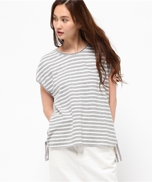 v::room | v::room(ヴィルーム) フレンチスリーブボーダーTシャツ/エクスクルーシフ゛コレクション(Tシャツ/カットソー)