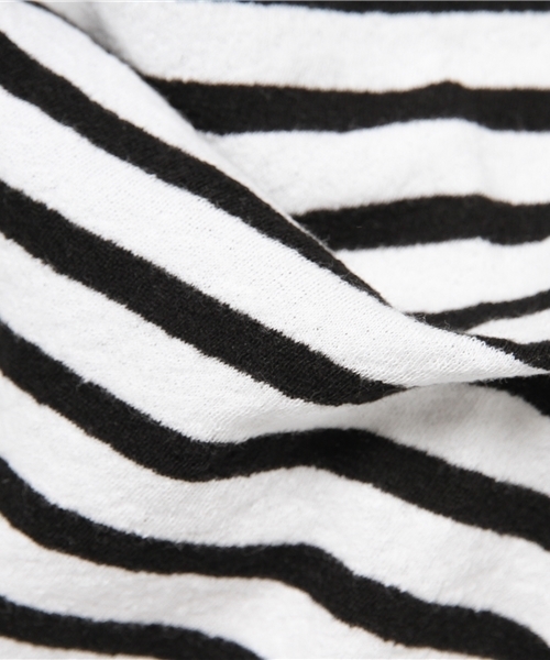 v::room（ヴィルーム）の「v::room(ヴィルーム) フレンチスリーブボーダーTシャツ/エクスクルーシフ゛コレクション（Tシャツ/カットソー・レディース・ブラック/グレー・2/1/0）」の4枚目の写真