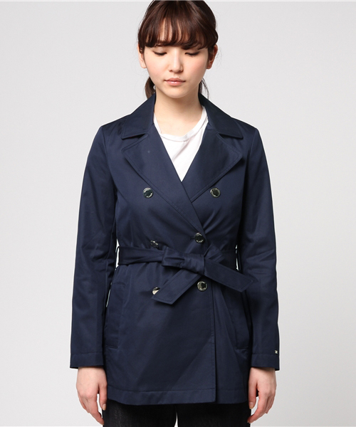 【未使用級】  トミーヒルフィガートレンチコート襟付き TOMMY HILFIGER（トミーヒルフィガー）の「トレンチコート（トレンチ