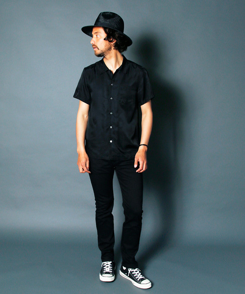 Magine(マージン)の「NO.35 STRETCH SLIM STRIGHT OVERDYE BLACK DENIM:NO.35ストレッチスリムストレート オーバーダイブラックデニム(デニムパンツ・メンズ・ブラック・46/44/48)」の6枚目の写真