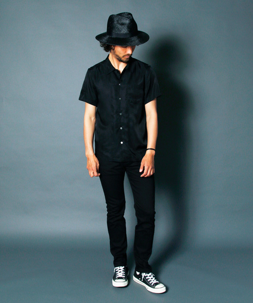 Magine(マージン)の「NO.35 STRETCH SLIM STRIGHT OVERDYE BLACK DENIM:NO.35ストレッチスリムストレート オーバーダイブラックデニム(デニムパンツ・メンズ・ブラック・46/44/48)」の7枚目の写真