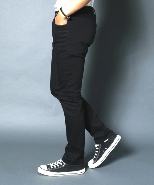 Magine(マージン)の「NO.35 STRETCH SLIM STRIGHT OVERDYE BLACK DENIM:NO.35ストレッチスリムストレート オーバーダイブラックデニム(デニムパンツ・メンズ・ブラック・46/44/48)」の9枚目の写真