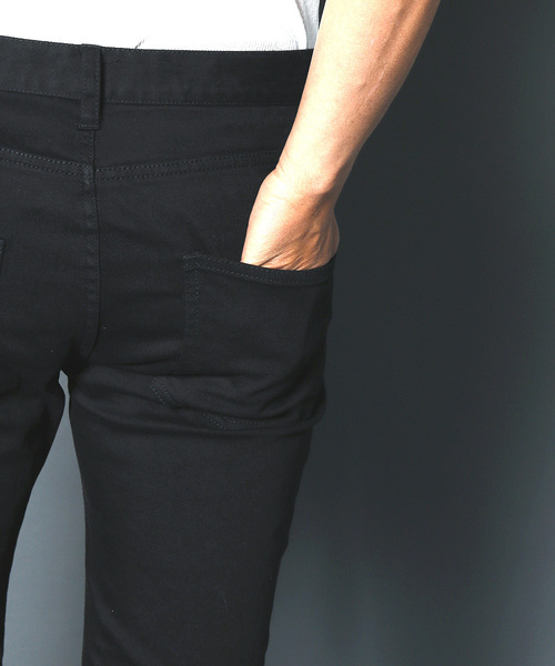 Magine(マージン)の「NO.35 STRETCH SLIM STRIGHT OVERDYE BLACK DENIM:NO.35ストレッチスリムストレート オーバーダイブラックデニム(デニムパンツ・メンズ・ブラック・46/44/48)」の11枚目の写真