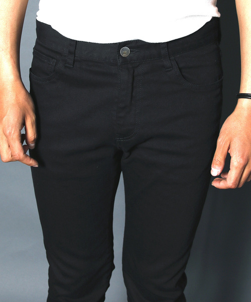 Magine(マージン)の「NO.35 STRETCH SLIM STRIGHT OVERDYE BLACK DENIM:NO.35ストレッチスリムストレート オーバーダイブラックデニム(デニムパンツ・メンズ・ブラック・46/44/48)」の2枚目の写真