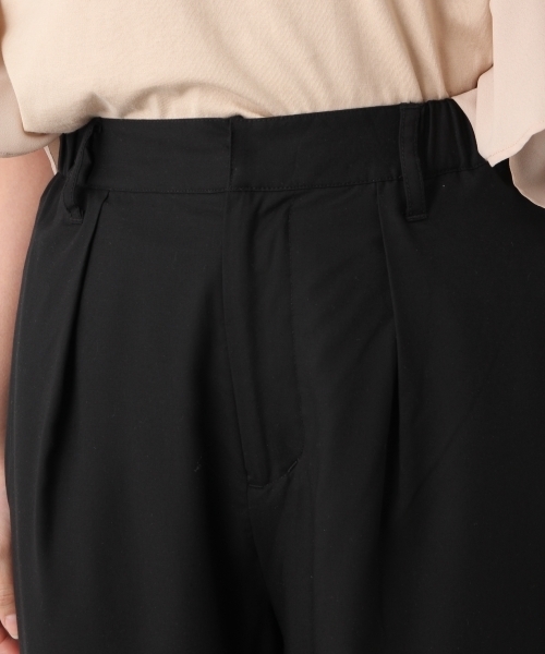 LEPSIM（レプシィム）の「GRINFILクロプドワイドパンツ　739535（その他パンツ・レディース・オフホワイト/ブラック/ライトベージュ/カーキ・MEDIUM/LARGE）」の10枚目の写真