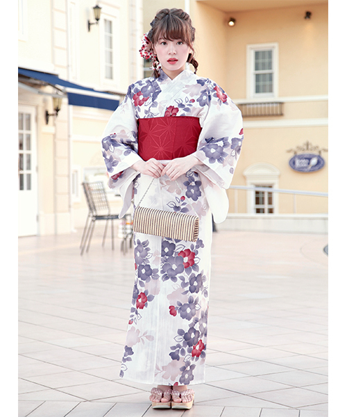 bonheur saisons（ボヌールセゾン）の「浴衣3点セット （浴衣＋帯＋下駄）「bonheur saisons/ボヌールセゾン」（浴衣・レディース・ホワイト系その他/レッド系その他2/ベージュ系その他6/ピンク系その他/ベージュ系その他7/ライトブルー/ブルー系その他3/イエロー系その他2/ベージュ系その他5/ホワイト系その他2/ブルー系その他5/ホワイト系その他4/ブルー系その他6/ホワイト系その他3/ブルー系その他/ブルー系その他2・FREE/フリー）」の22枚目の写真