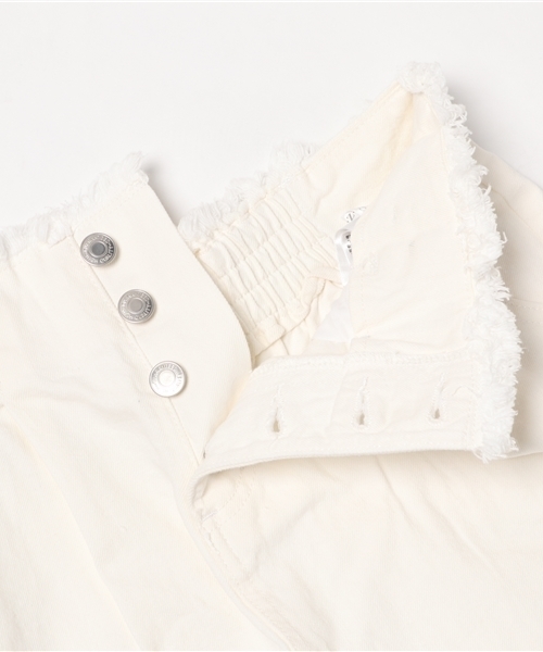 Honeys（ハニーズ）の「フリンジショートパンツ（デニムパンツ・レディース・ブルー系その他/オフホワイト/ライトブルー・L/S/M）」の7枚目の写真